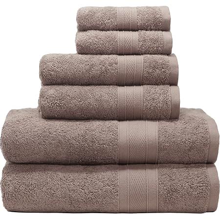 SENSES by Riba Textured Rice Weave 6 Piece Towel Set | All Cotton Fade ...
