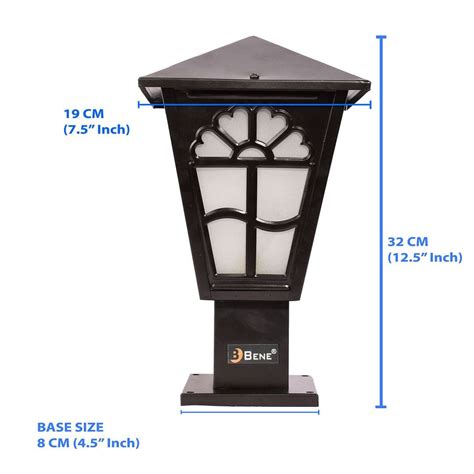 Buy Nairo Garden Light 19 cms (Forst Glass, Black) at Best Price in India