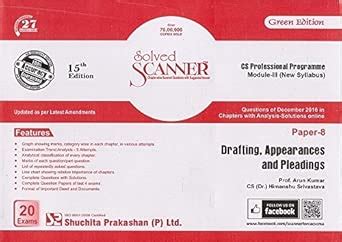 Buy Shuchita Prakashan's Solved Scanner for CS Professional Module ...