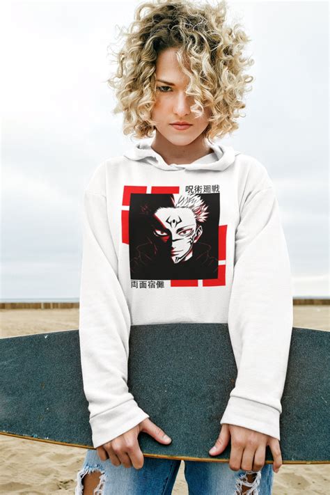 Jujutsu Kaisen Ryomen Sukuna Hoodie, Yuji Itadori, Sukuna Anime, Anime Hoodie, Unisex Heavy ...
