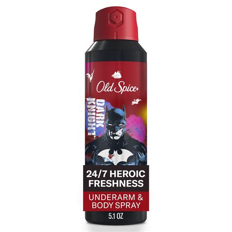 Old Spice Batman Deodorant Body Spray Men 5.1oz Long Lasting Odor ...