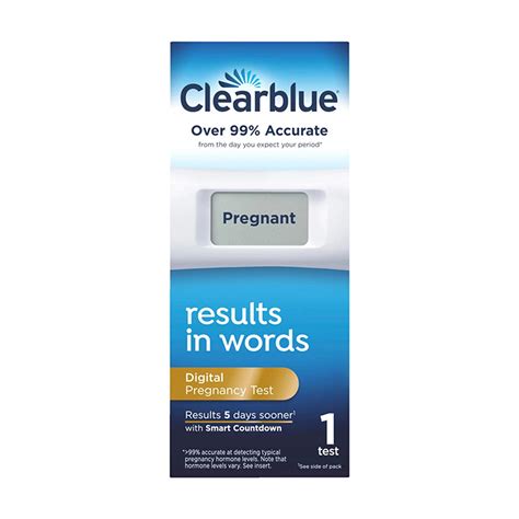 Buy Clearblue Digital Pregnancy Test with Smart Countdown, Value Pack ...