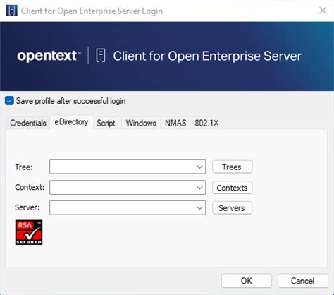 Managing Your Login Profiles - Client for Open Enterprise Server User Guide