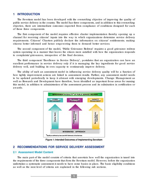 Sevottam Model - 1 INTRODUCTION The Sevo ttam mo del has been develo ...