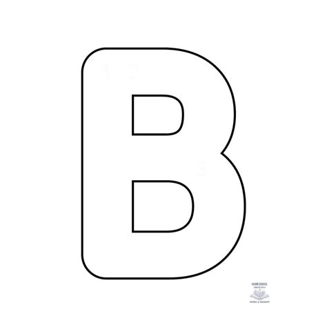 Bubble letter b b easy and free printable set with letter b activities ...
