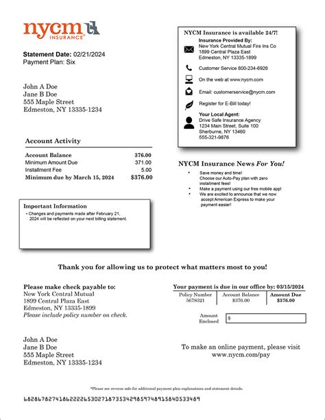 NYCM Insurance | Your Bill