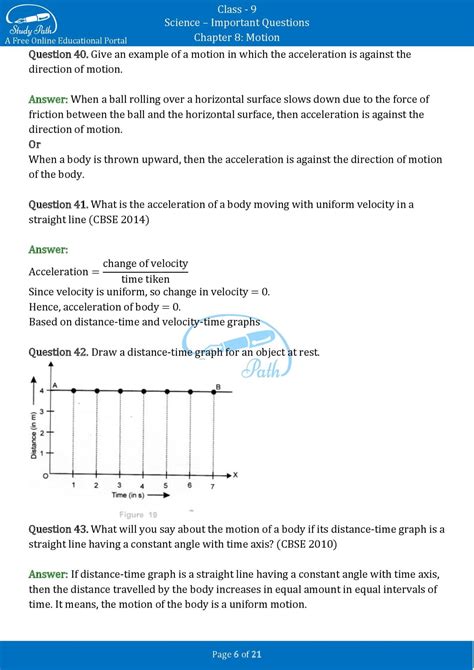 Science Class 9 Motion Questions 的图像结果