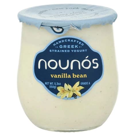 Nounos Yogurt, Greek, Vanilla Bean, Strained | Wegmans