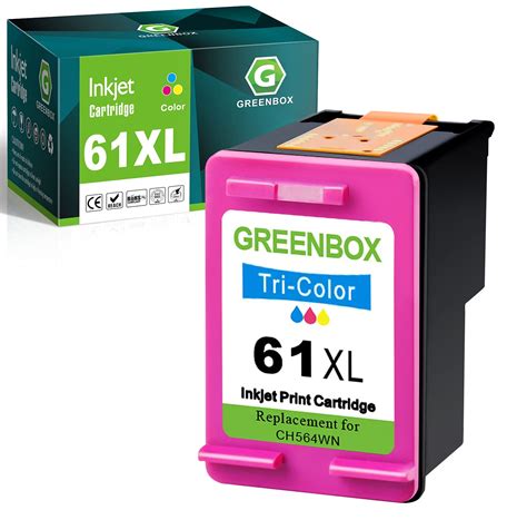 GREENBOX Re-Manufactured Ink Cartridge for HP 61XL 61 XL Used in Hp ...