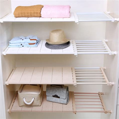 VANCORE Upgraded Adjustable Storage Rack Separator Wardrobe Organizer ...