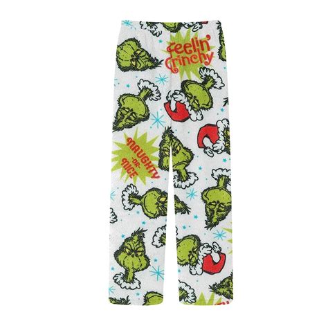 Grinch Pants Cozy Kids' Holiday Pajama Pants Soft Fleece, Festive ...