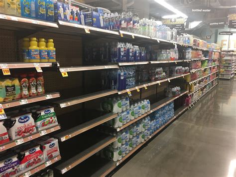 The bottled water section of my grocery store in Kirkland after the ...