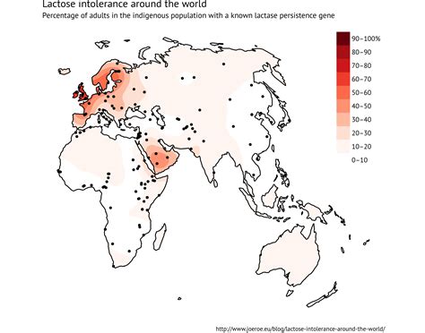 Percentage Of Lactose Intolerance By Country at Lauren Brennan blog