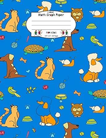 Large Math Graph Paper for Kids. 8.5 X 11. 120 Pages: 0.5 Inch Square ...