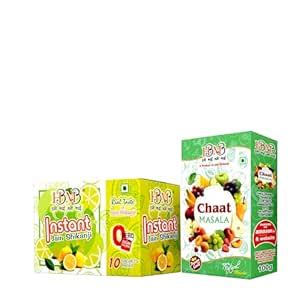HBMB Combo Pack Instant Jain Shikanji and Chaat Masala : Amazon.in ...