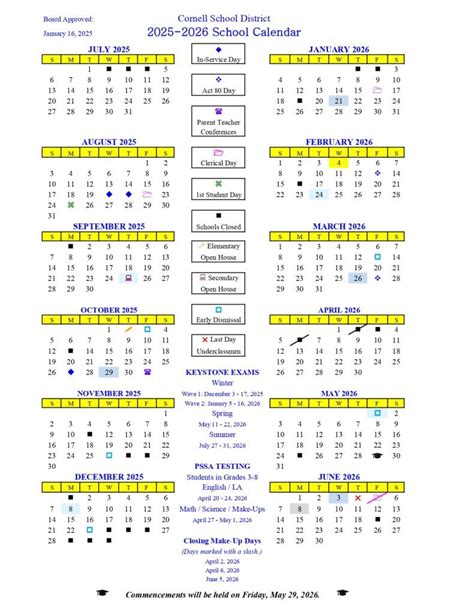 Cornell School District Calendar 25-26 [PDF] Revised - EduCounty