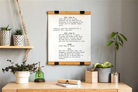 Good Will Hunting Screenplay Cute Wall Art Digital Print Movie Script ...