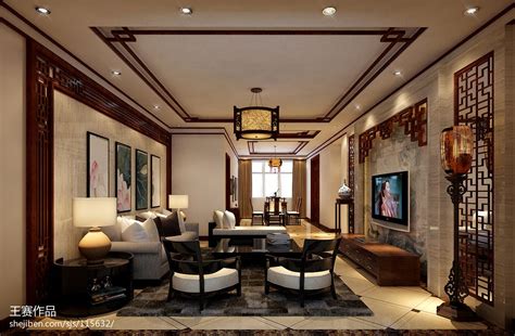 新中式 - 其它风格三室一厅装修效果图 - 杨晨彪设计效果图 - 每平每屋·设计家
