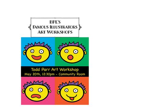 Famous Illustrators Art Workshop: Todd Parr - Saturday, May 20, 2023, 12:30 PM - Bridgman Public ...