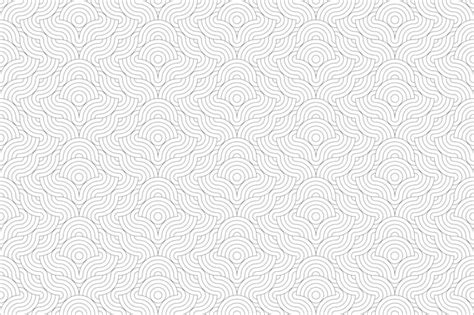 구부러진 선의 패턴을 보여주는 벽지 디자인 | 프리미엄 벡터