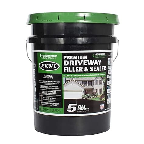 Jetcoat 5-Year Premium Driveway Filler and Sealer, Asphalt Crack Filler ...