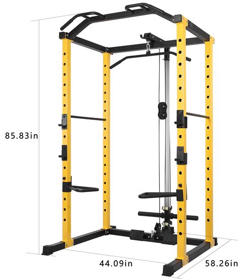 Buy New Power Cage Squat Rack Lat Pull 1000 lb Home Gym Dip Bars Body ...