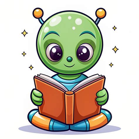 Image result for Alien Reading Vector