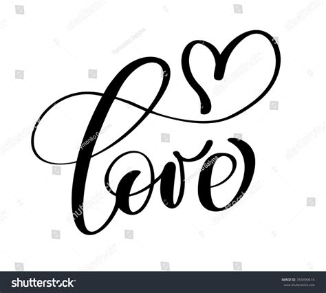 Love In Cursive Writing