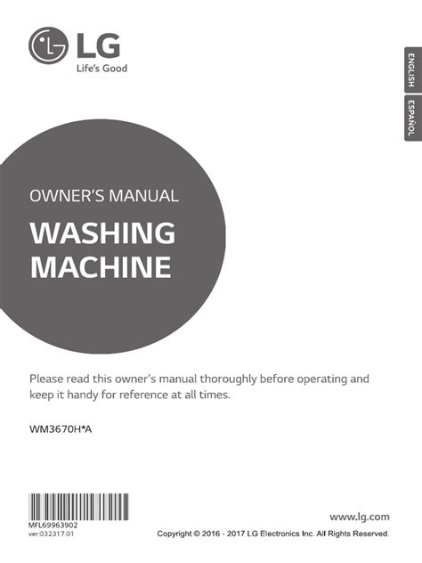 Image result for LG Washing Machine User Manual