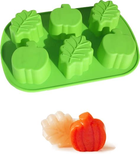 Amazon.com: 2Pcs 3D Pumpkin Silicone Mold Fall Silicone Mold Halloween ...