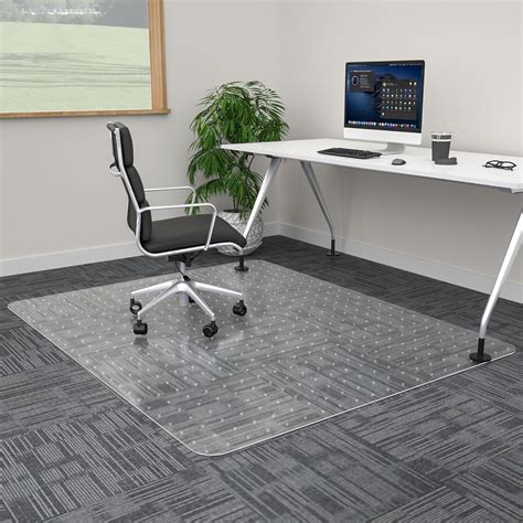 100pointONE Extra Large Office Chair Mat for Carpet, 48" x 60" Clear ...