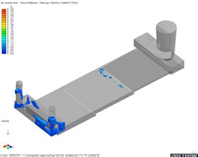 a. Air contact results in ADSTEFAN simulation software