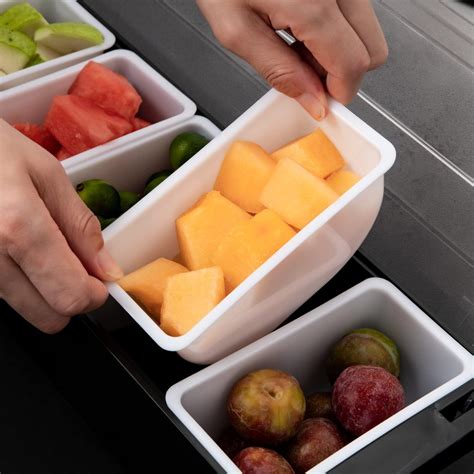 Buy Ice Cooled Condiment Caddy Server, Chilled 5-Compartment Serving ...