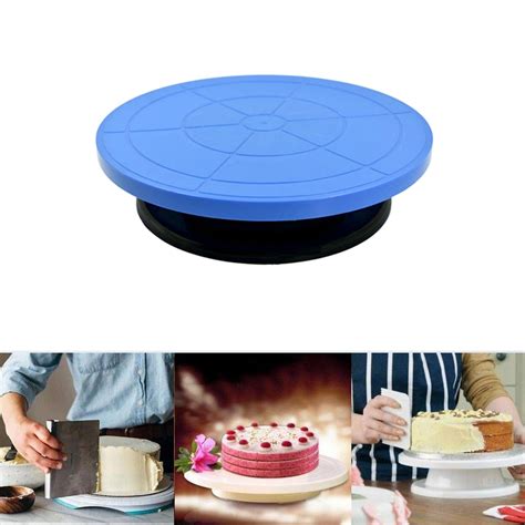 Cake Stand Revolving Decorating Turntable Easy Rotate Cake Stand For H ...