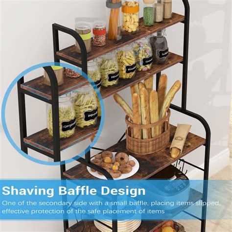 Buy BOFRHME Bakers Rack with Hutch, 5-Tier Kitchen Shelf Storage Rack ...