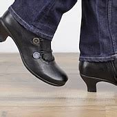 Women's Victorian Black Lace-Trimmed Button Ankle Boots - Perfect for ...