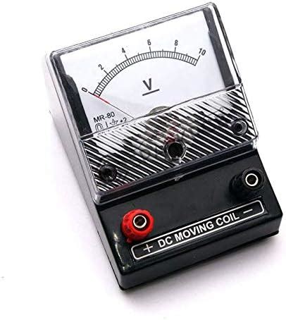 Labworld analog dc voltmeter for lab desk stand type 0-10 volt for use ...
