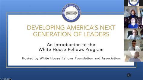 An Introduction to the White House Fellowship: A Webinar - White House ...