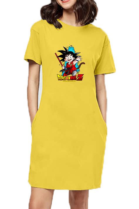 Women's Dragon ball Print T-Shirt Dress – OG SENSEI