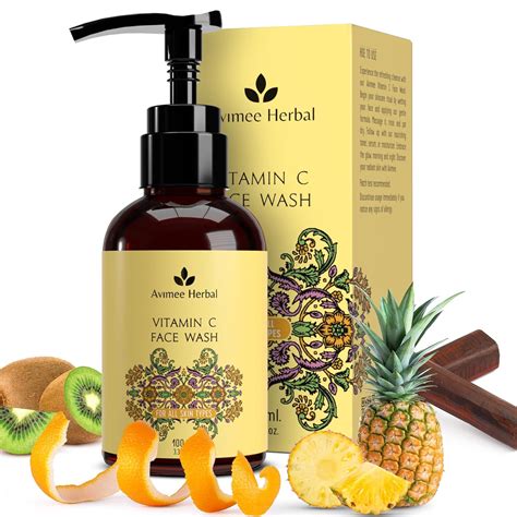 Avimee Herbal Vitamin C Face Wash for Women & Men | For Acne-Prone, Dry ...