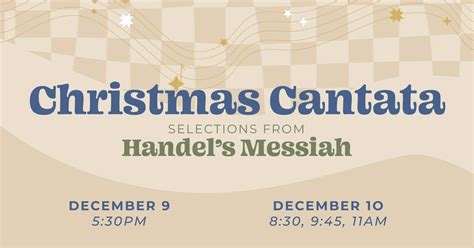 Christmas Cantata - Selections from Handels Messiah, 7401 County Road ...