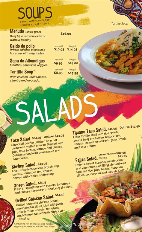 Menu at El Juan Colorado Mexican Restaurant, Tualatin, SW Nyberg St