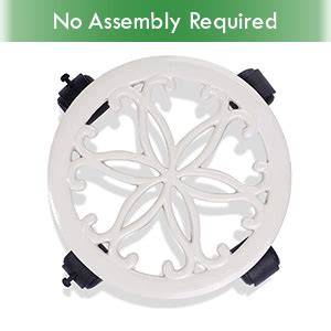 Sharpex Pack of 2 Metal Caddy Iron Dolly on Round Rack Rustproof Sturdy ...