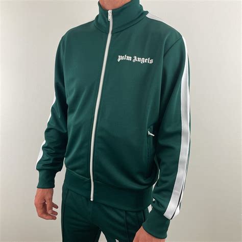 PALM ANGELS TRACKSUIT JACKET - GREEN | Palm angels tracksuit, Tracksuit ...