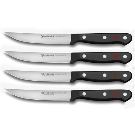 Wusthof Steak Knife Set with Black Handles, Knives, Sharpeners and ...