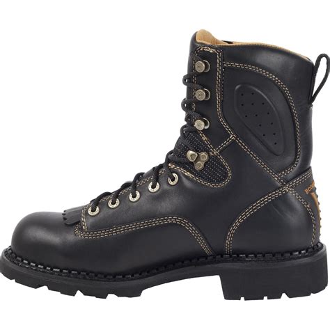 Georgia Boot: Men's 8" Comfort Core® Low-Heel Logger Work Boots