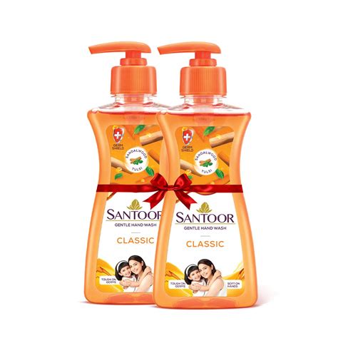 Santoor Hand wash Classic, 200ml (Buy 1 Get 1) : Amazon.in: Health ...