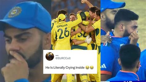 Virat Kohli Can’t Hold His Tears As India Faces Yet Another World Cup ...