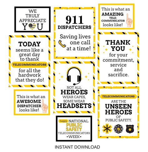 Telecommunicator Week Signs Printable / Telecommunicator Week Photo ...