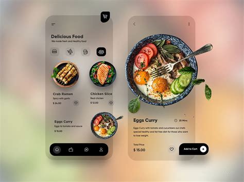 餐厅手机网站界面UI设计案例作品